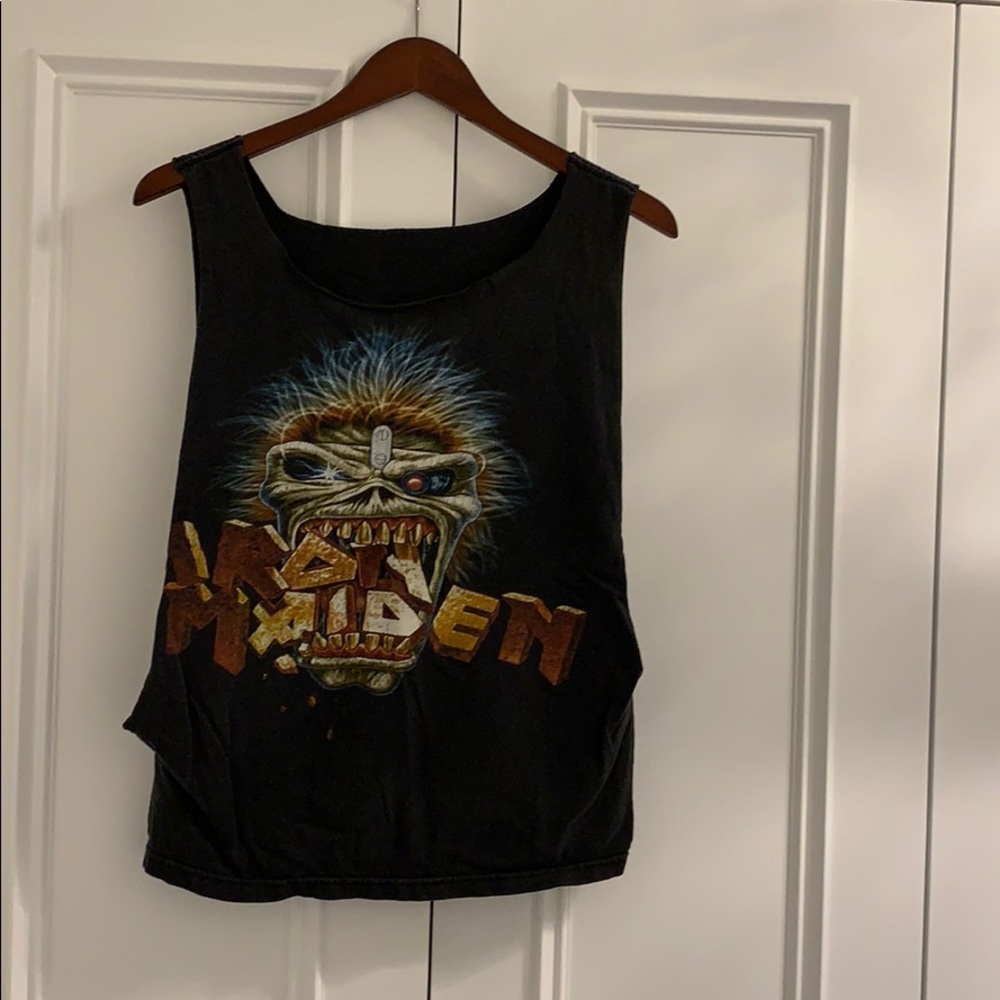 Vintage iron maiden tank top